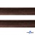 Кант атласный 074, шир. 12 мм (в упак. 65,8 м), цвет коричневый - купить в Кемерово. Цена: 237.16 руб.