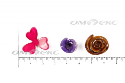 Украшение "Розы малые №1" 20мм - купить в Кемерово. Цена: 32.49 руб.