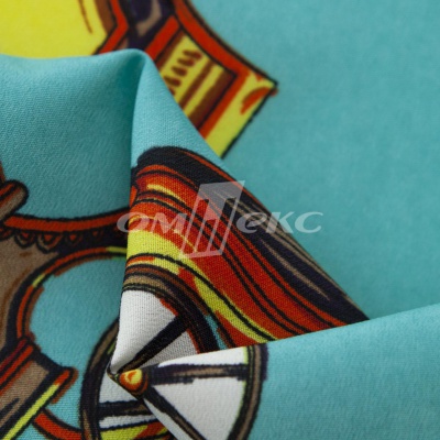 Плательная ткань "Фламенко" 16.2, 80 гр/м2, шир.150 см, принт этнический - купить в Кемерово. Цена 241.49 руб.