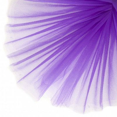 Фатин матовый 16-85, 12 гр/м2, шир.300см, цвет фиолетовый - купить в Кемерово. Цена 96.31 руб.