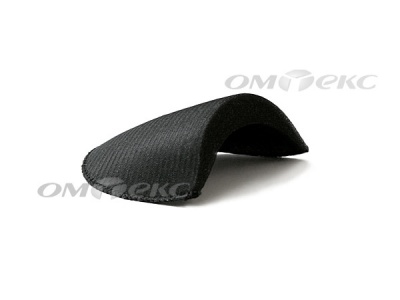 Плечевые накладки OВТ-10, обшитые, цвет чёрный - купить в Кемерово. Цена: 17.82 руб.
