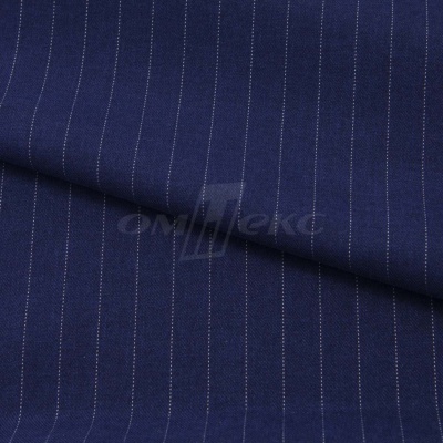 Костюмная ткань "Жаклин", 188 гр/м2, шир. 150 см, цвет тёмно-синий - купить в Кемерово. Цена 426.49 руб.