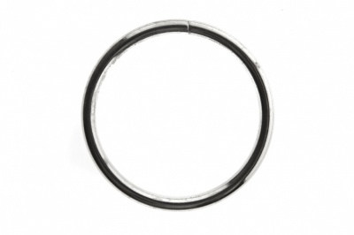 Кольцо металлическое №40 мм, цв.-никель - купить в Кемерово. Цена: 4.45 руб.