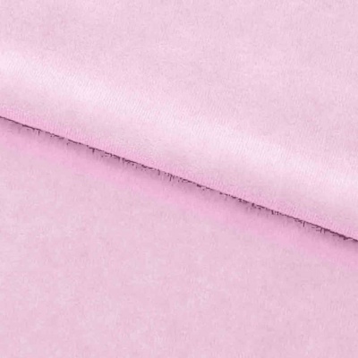 Велюр JS LIGHT 1, 220 гр/м2, шир.150 см, (3,3 м/кг), цвет бл.розовый - купить в Кемерово. Цена 1 055.34 руб.