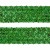 Тесьма с пайетками D4, шир. 35 мм/уп. 25+/-1 м, цвет зелёный - купить в Кемерово. Цена: 1 308.30 руб.