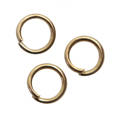 Кольцо  соединительное для бижутерии 5 мм, цв.-золото - купить в Кемерово. Цена: 0.44 руб.