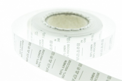 Состав и уход за тк. Linen 50%  Viscose 50%  1000шт - купить в Кемерово. Цена: 476.84 руб.