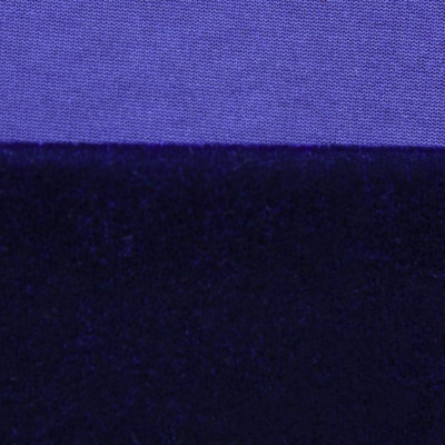 Бархат стрейч №14, 240 гр/м2, шир.160 см, (2,6 м/кг), цвет т.синий - купить в Кемерово. Цена 740.88 руб.