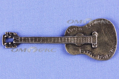 Декоративный элемент для творчества из металла "Гитара"  - купить в Кемерово. Цена: 19.99 руб.