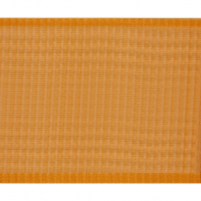 Лента капроновая "Гофре", шир. 110 мм/уп. 50 м, цвет оранжевый - купить в Кемерово. Цена: 26.93 руб.