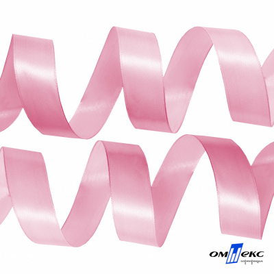 050-нежно-розовый Лента атласная упаковочная (В) 85+/-5гр/м2, шир.25 мм (1/2), 25+/-1 м - купить в Кемерово. Цена: 53.96 руб.