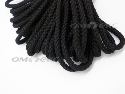 Шнур В-035 4 мм круп.плетение 100 м черный - купить в Кемерово. Цена: 156.40 руб.