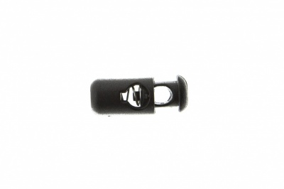 8108 Фиксатор пластиковый "Бочонок", 20х8 мм, цвет чёрный - купить в Кемерово. Цена: 1.31 руб.