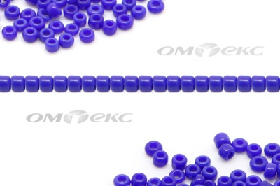 Бисер (ОS) 11/0 ( упак.100 гр) цв.48 - синий - купить в Кемерово. Цена: 48 руб.