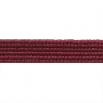 Резиновые нити с текстильным покрытием, шир. 6 мм ( упак.30 м/уп), цв.- 88-бордо - купить в Кемерово. Цена: 155.22 руб.