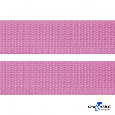 Розовый- цв.513-Текстильная лента-стропа 550 гр/м2 ,100% пэ шир.30 мм (боб.50+/-1 м) - купить в Кемерово. Цена: 475.36 руб.