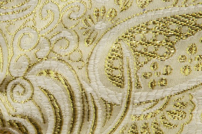 Ткань костюмная жаккард №5, 140 гр/м2, шир.150см, цвет золото - купить в Кемерово. Цена 383.29 руб.