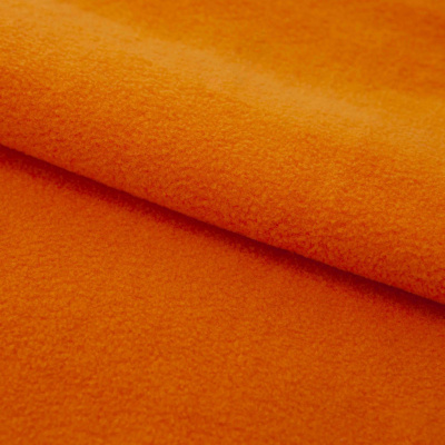 Флис DTY 16-1358, 250 г/м2, шир. 150 см, цвет оранжевый - купить в Кемерово. Цена 640.46 руб.