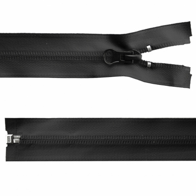 Молния водонепроницаемая PVC Т-7, 100 см, разъемная, цвет чёрный - купить в Кемерово. Цена: 61.89 руб.