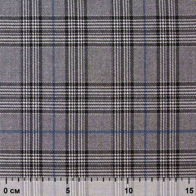 Ткань костюмная "Клер" 80% P, 16% R, 4% S, 200 г/м2, шир.150 см,#3 цв-серый/синий - купить в Кемерово. Цена 412.02 руб.