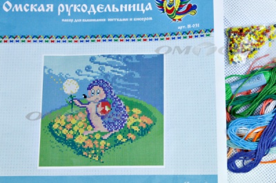 ОМБН-2 Набор для вышивания (бисер+мулине) - купить в Кемерово. Цена: 197.50 руб.