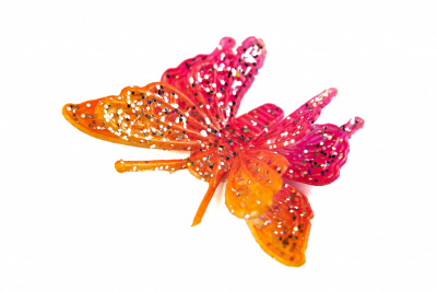 Бабочка декоративная пластиковая #10 - купить в Кемерово. Цена: 7.09 руб.