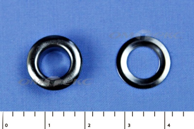 Люверсы металлические, блочка/кольцо, №5 (8 мм) упак.1000 шт- цв.никель - купить в Кемерово. Цена: 392 руб.