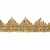 Тесьма металлизированная 0384-0240, шир. 40 мм/уп. 25+/-1 м, цвет золото - купить в Кемерово. Цена: 490.74 руб.