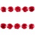 Тесьма плетеная "Рюш", упак. 9,14 м, цвет красный - купить в Кемерово. Цена: 46.82 руб.