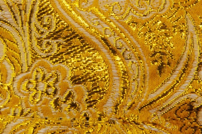 Ткань костюмная жаккард №12, 140 гр/м2, шир.150см, цвет жёлтый - купить в Кемерово. Цена 383.29 руб.