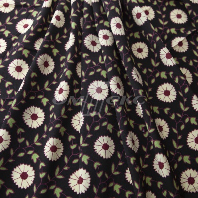 Плательная ткань "Фламенко" 10.1, 80 гр/м2, шир.150 см, принт растительный - купить в Кемерово. Цена 241.49 руб.