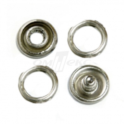 Кнопки рубашечные 10,5 мм никель New Star (кольцо) - купить в Кемерово. Цена: 5.80 руб.