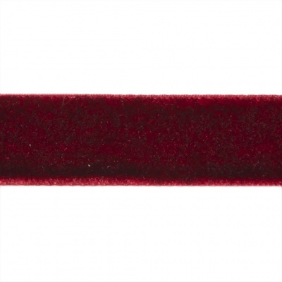 Лента бархатная нейлон, шир.12 мм, (упак. 45,7м), цв.240-бордо - купить в Кемерово. Цена: 396 руб.