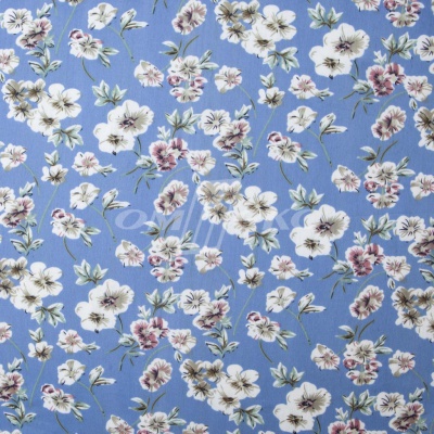 Плательная ткань "Фламенко" 12.1, 80 гр/м2, шир.150 см, принт растительный - купить в Кемерово. Цена 241.49 руб.