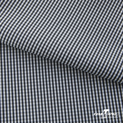 Ткань сорочечная Клетка Виши, 115 г/м2, 58% пэ,42% хл, шир.150 см, цв.6-черный, (арт.111) - купить в Кемерово. Цена 306.69 руб.