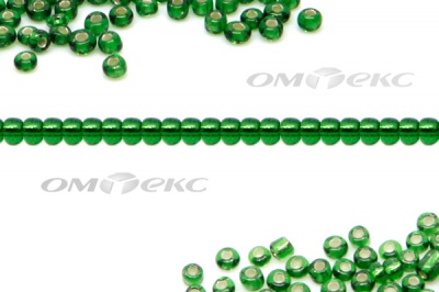Бисер (SL) 11/0 ( упак.100 гр) цв.27В - зелёный - купить в Кемерово. Цена: 53.34 руб.