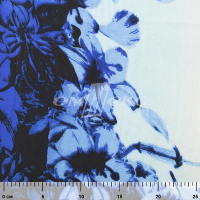Плательная ткань "Фламенко" 19.1, 80 гр/м2, шир.150 см, принт растительный - купить в Кемерово. Цена 241.49 руб.