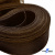 Регилиновая лента, шир.65мм, (уп.25 ярд), цв.- коричневый - купить в Кемерово. Цена: 499.43 руб.