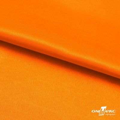 Поли креп-сатин 15-1263, 125 (+/-5) гр/м2, шир.150см, цвет оранжевый - купить в Кемерово. Цена 155.57 руб.