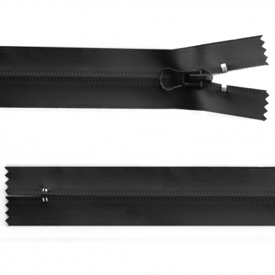 Молния водонепроницаемая PVC Т-7, 20 см, неразъемная, цвет чёрный - купить в Кемерово. Цена: 21.56 руб.