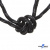 Шнурки #3-10, круглые с наполнителем 130 см, светоотражающие, цв.-чёрный - купить в Кемерово. Цена: 75.38 руб.