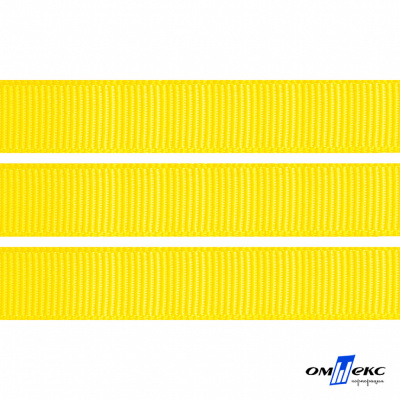 Репсовая лента 020, шир. 12 мм/уп. 50+/-1 м, цвет жёлтый - купить в Кемерово. Цена: 153.60 руб.