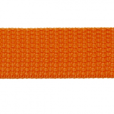 Стропа текстильная, шир. 25 мм (в нам. 50+/-1 ярд), цвет оранжевый - купить в Кемерово. Цена: 409.94 руб.