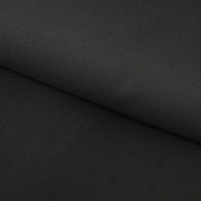 Костюмная ткань "Элис", 220 гр/м2, шир.150 см, цвет чёрный - купить в Кемерово. Цена 308 руб.