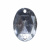 Стразы пришивные акриловые арт.#39/10 - "Кристал", 10х14 мм - купить в Кемерово. Цена: 0.69 руб.