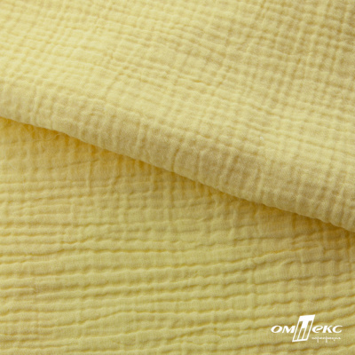 Ткань Муслин, 100% хлопок, 125 гр/м2, шир. 135 см (12-0824) цв.лимон нюд - купить в Кемерово. Цена 337.25 руб.