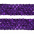 Тесьма с пайетками 12, шир. 35 мм/уп. 25+/-1 м, цвет фиолет - купить в Кемерово. Цена: 1 308.30 руб.