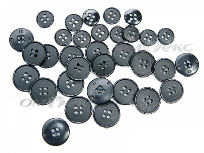 51926/15 мм (4 пр) черные пуговицы (брючные) - купить в Кемерово. Цена: 1.50 руб.