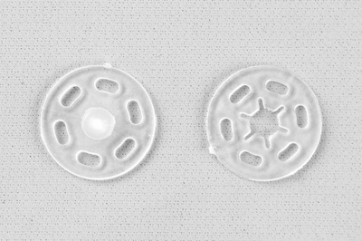 Кнопки пришивные пластиковые 15 мм, блистер 24шт, цв.-прозрачные - купить в Кемерово. Цена: 68.79 руб.