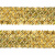 Тесьма с пайетками D16, шир. 35 мм/уп. 25+/-1 м, цвет золото - купить в Кемерово. Цена: 1 281.60 руб.